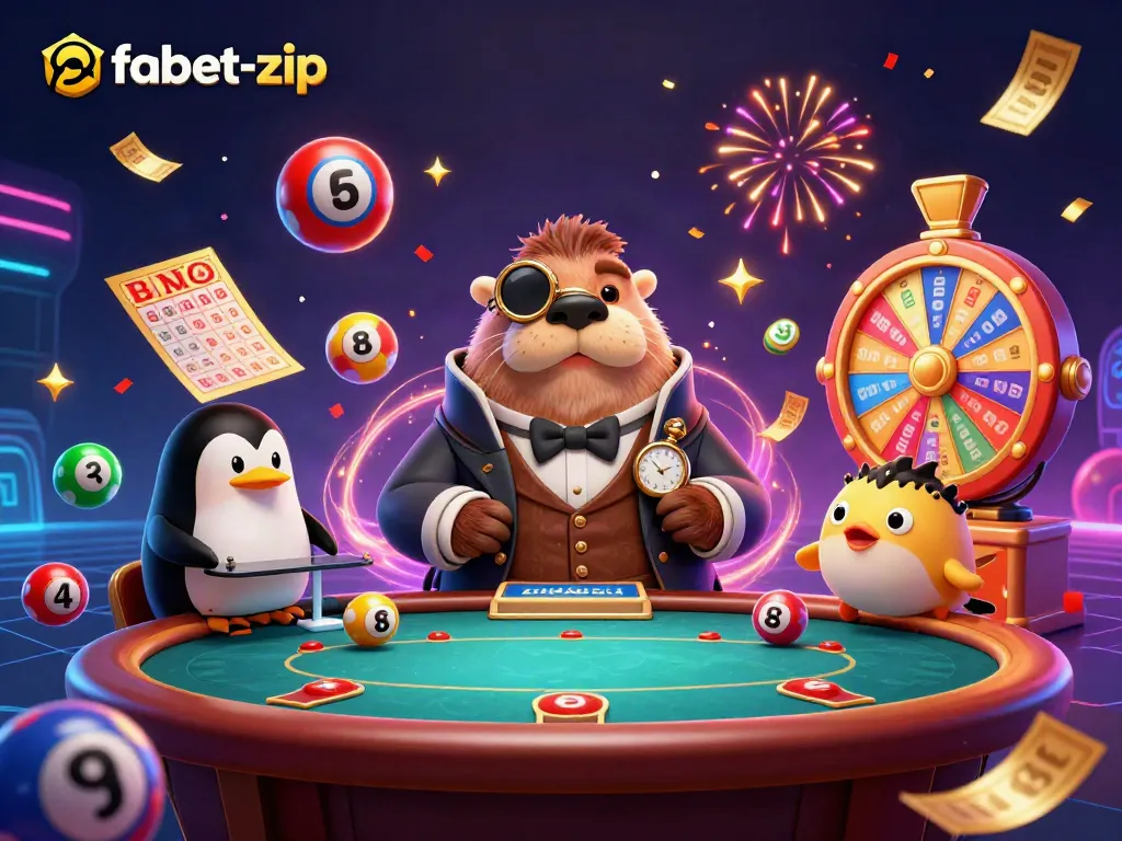Experience the vibrant gambling scene with fabet-zip, featuring whimsical characters and dynamic game elements.