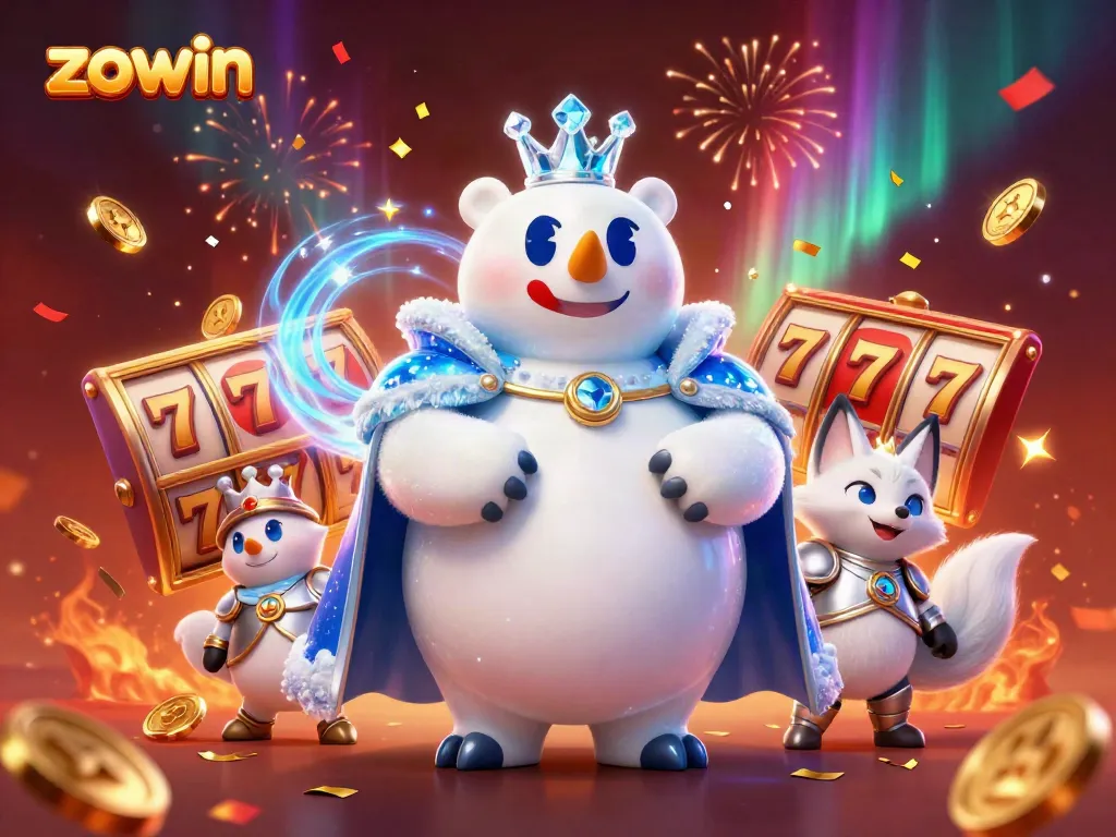 Win big with ZOWIN's thrilling slots experience featuring vibrant characters and gaming elements.
